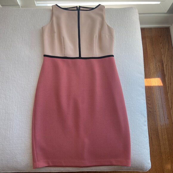 Ann Taylor Loft Pink Color Block Dress - Picture 4 of 6